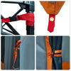 Sisäteltta 6 hengelle Harmaa ja oranssi taffeta