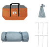 Sisäteltta 6 hengelle Harmaa ja oranssi taffeta