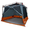 Sisäteltta 6 hengelle Harmaa ja oranssi taffeta