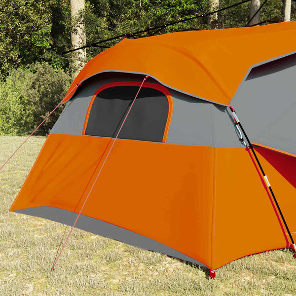 Sisäteltta 8 hengelle Harmaa ja oranssi taffeta