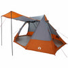 Leirintäteltat 10 hengelle Harmaa ja oranssi taffeta