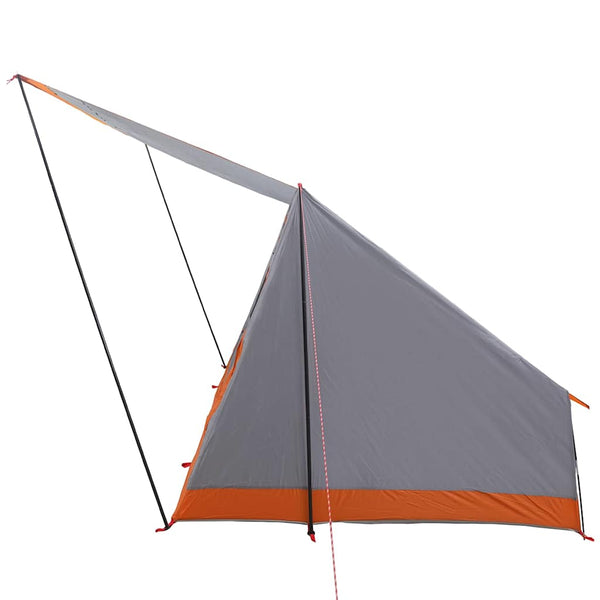 Leirintäteltat 2 hengelle Harmaa ja oranssi taffeta Vedenpitävä