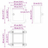 Ohjauskabinetti Harmaa 32 x 13 x 30 cm ABS-muovi