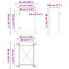 Ohjauskabinetti Harmaa 42 x 19,5 x 50 cm ABS-muovi