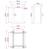 Ohjauskabinetti Harmaa 28 x 13 x 28 cm ABS-muovi