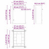 Ohjauskabinetti Harmaa 57 x 24,5 x 70 cm ABS-muovi