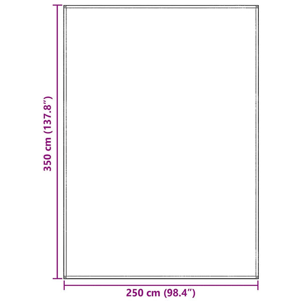 Telttamatto Sininen ja harmaa 350 x 250 cm Polyeteeni