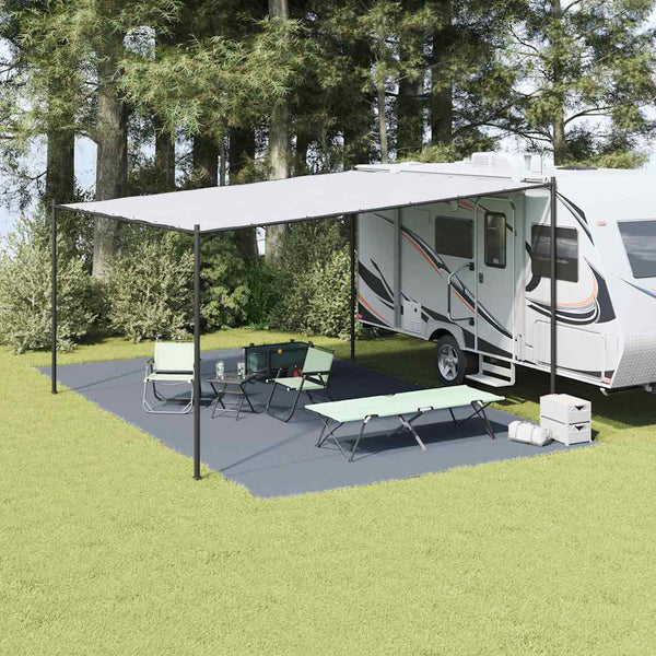 Telttamatto Sininen ja harmaa 700 x 400 cm Polyeteeni