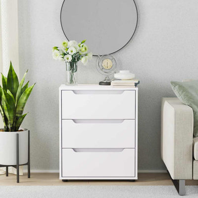 Valkoinen senkki visnes Soitan 60x40x73cm (puinen)