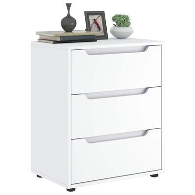 Valkoinen senkki visnes Soitan 60x40x73cm (puinen)