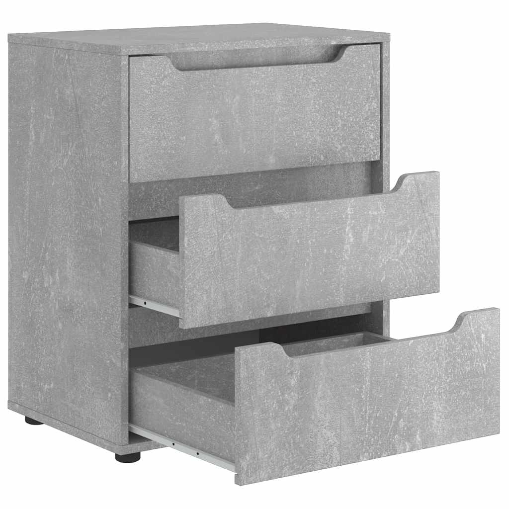 Betoninharmaa senkki visnes Soitan 60x40x73cm (puinen)
