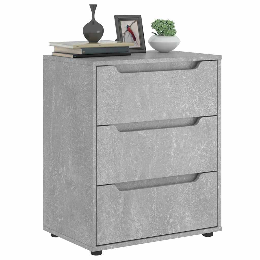 Betoninharmaa senkki visnes Soitan 60x40x73cm (puinen)