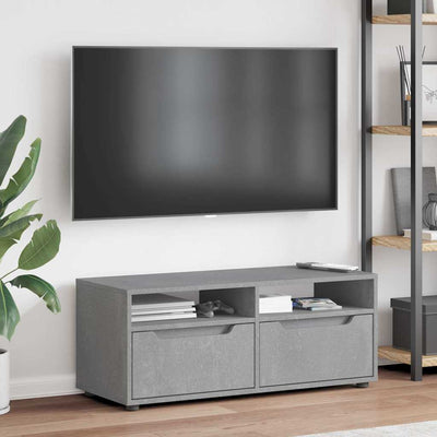 TV-kaappi VISNES Betoni Harmaa 100x40x38 cm tekninen puu