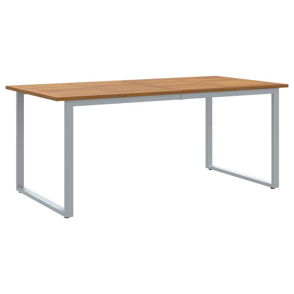 Puutarhapöytä Harmaa 180 x 90 x 75 cm Tiheä akasiapuu
