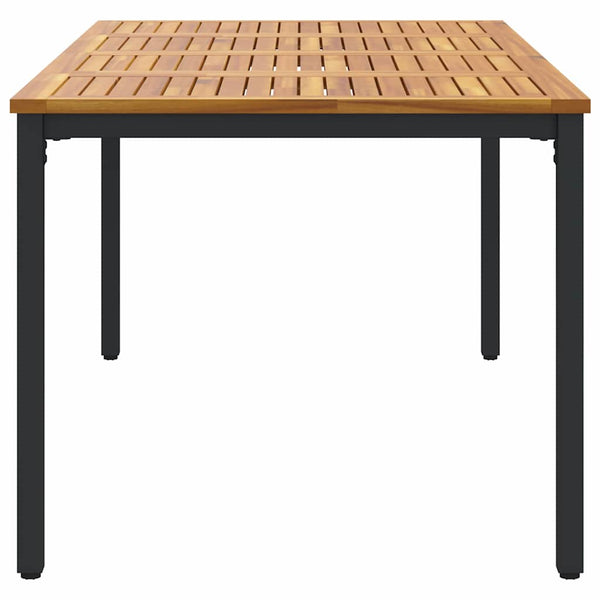 Ulkopöytä Luonnollinen ja musta 180 x 90 x 75 cm