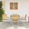Ruskea puutarhan tuoli Elvius 56x57x87cm (4 pcs, akaasiapuu)