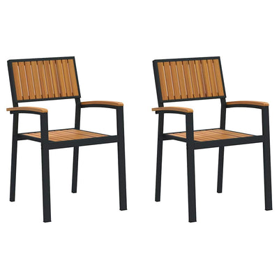 Ruskea puutarhan tuoli Musi 56x57x87cm (2 pcs akaasiapuu)