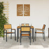 Ruskea puutarhan tuoli Cocosatul 56x57x87cm (4 pcs, akaasiapuu)