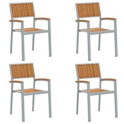 Ruskea puutarhan tuoli Preparat 56x57x87cm (4 pcs, akaasiapuu)