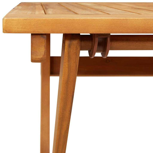Puutarhapöytä Ruskea 90 x 55 x 75 cm Tiheä akasiapuu