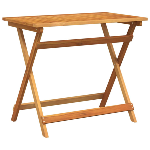 Puutarhapöytä Ruskea 90 x 55 x 75 cm Tiheä akasiapuu