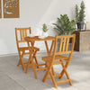 Tiheä akasiapuu Bistrosetti 3 pcs Öljyinen luonnollinen