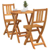 Tiheä akasiapuu Bistrosetti 3 pcs Öljyinen luonnollinen