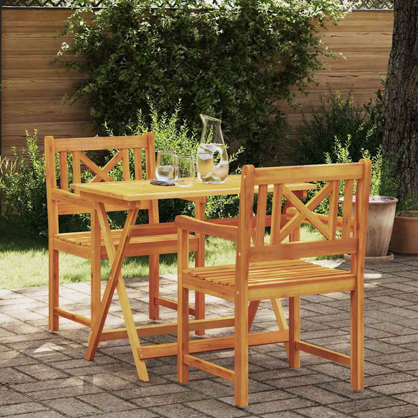 Ruskea puutarhan tuoli Istran 56x56x90cm (2 pcs akaasiapuu)