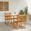 Ruskea puutarhan tuoli Istran 56x56x90cm (2 pcs akaasiapuu)