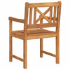 Ruskea puutarhan tuoli Istran 56x56x90cm (2 pcs akaasiapuu)