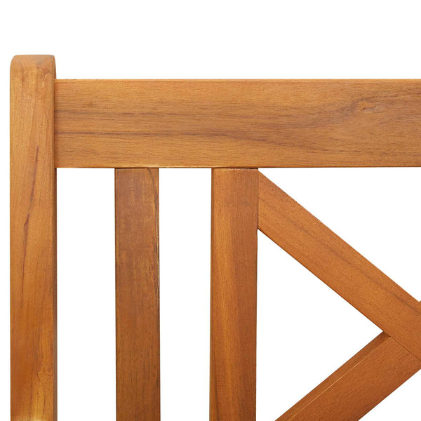 Ulkopenkki 110 x 56 x 90 cm Tiheä akasiapuu Luonnollinen