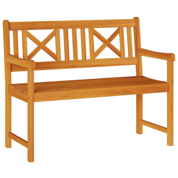 Ulkopenkki 110 x 56 x 90 cm Tiheä akasiapuu Luonnollinen