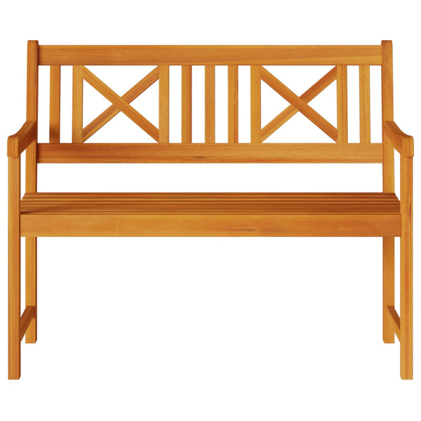 Ulkopenkki 110 x 56 x 90 cm Tiheä akasiapuu Luonnollinen