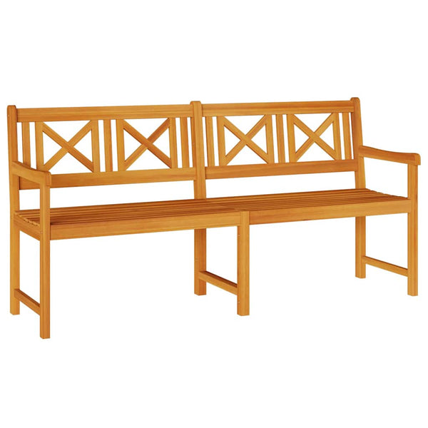 Ulkopenkki 180 x 56 x 90 cm Tiheä akasiapuu Luonnollinen