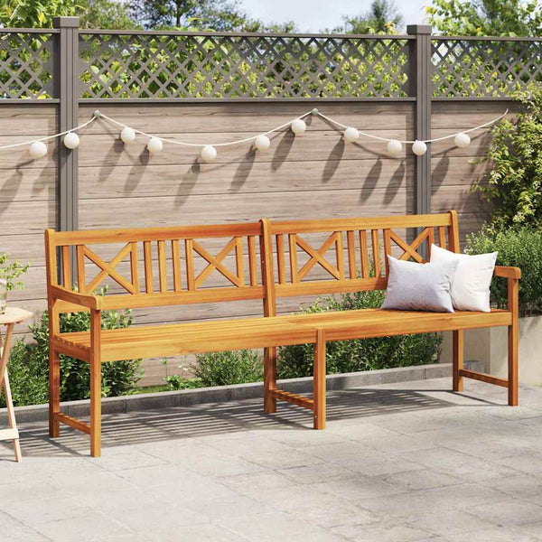 Ulkopenkki Luonnollinen 220 x 56 x 90 cm Tiheä akasiapuu