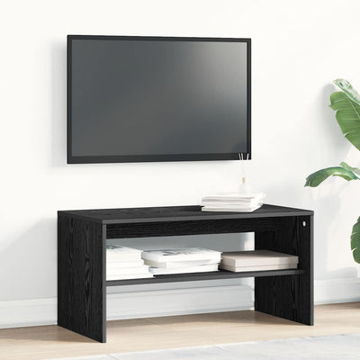TV-kaappi Musta tammi 80x40x40 cm Engineered Wood