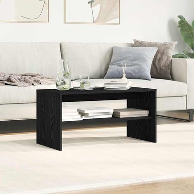 TV-kaappi Musta tammi 80x40x40 cm Engineered Wood