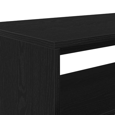 TV-kaappi Musta tammi 80x40x40 cm Engineered Wood