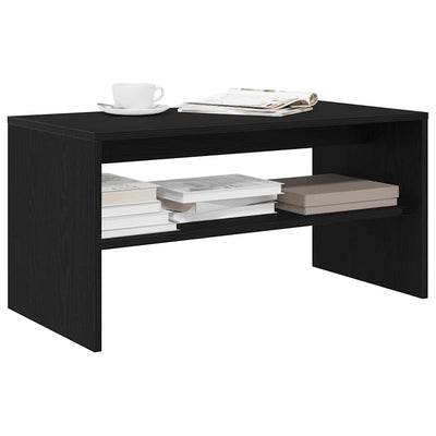 TV-kaappi Musta tammi 80x40x40 cm Engineered Wood