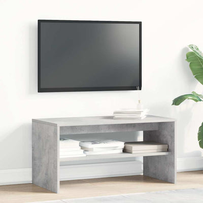 TV-taso betoninharmaa 80x40x40 cm lastulevy
