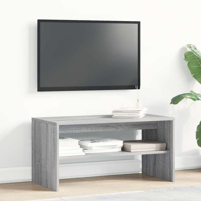 TV-taso harmaa Sonoma 80x40x40 cm tekninen puu