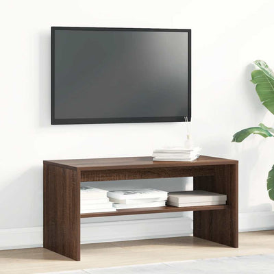 TV-taso ruskea tammi 80x40x40 cm tekninen puu