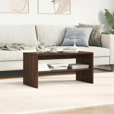 TV-taso ruskea tammi 80x40x40 cm tekninen puu
