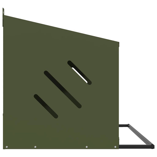 Oliivinvihreä kananpesälaatikko Esfahani (jossa 3 lokeroa, metallia)