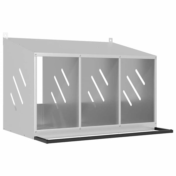 Hopea kananpesälaatikko Esfahani 3 lokerolla (galvanoitua metallia)