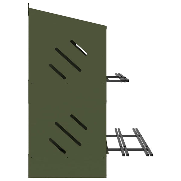 Oliivinvihreä kananpesälaatikko Esfahani (jossa 8 lokeroa metallia)