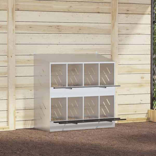 Hopea kananpesälaatikko Esfahani 8 lokerolla (galvanoitua)