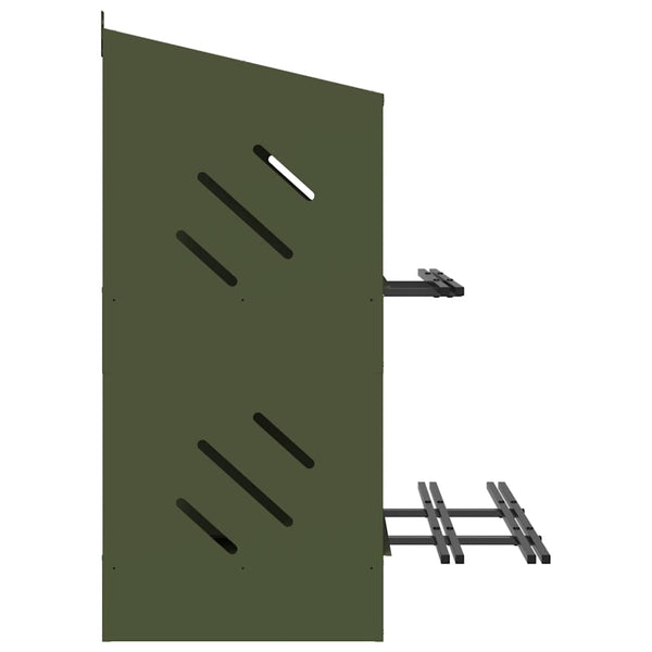 Oliivinvihreä kananpesälaatikko Esfahani (jossa 6 lokeroa metallia)