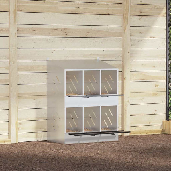 Hopea kananpesälaatikko Esfahani (6 lokerolla galvanoitua)