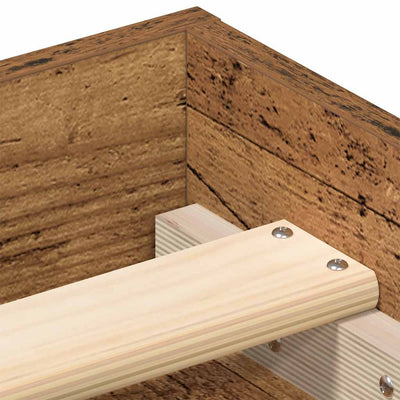 Sängynrunko ilman patjaa Tisha 75x190cm (vanha puu, puinen)